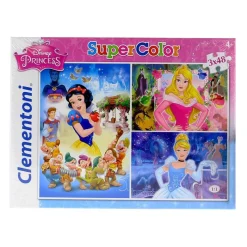 CLEMENTONI Puzzles Y Construcciones-Princesas Puzzle 3 x 48 Pzs