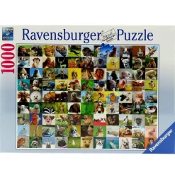 RAVENSBURGER Puzzles Y Construcciones-Puzzle 99 Divertidos Animales de 1000 Piezas
