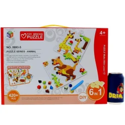 DRIM DISCOUNT Manualidades|Puzzles Y Construcciones-Puzzle 6 en 1 Animales