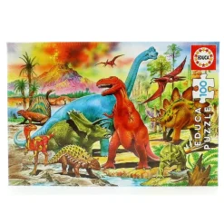EDUCA Puzzles Y Construcciones-Puzzle 100 Piezas Dinosaurios