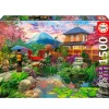 EDUCA Puzzles Expertos: Más De 1000 Piezas-Puzzle 1500 Piezas Jardín Japonés