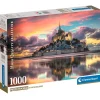 CLEMENTONI Puzzles Y Construcciones-Puzzle 1000 Piezas Mont Saint Michelle