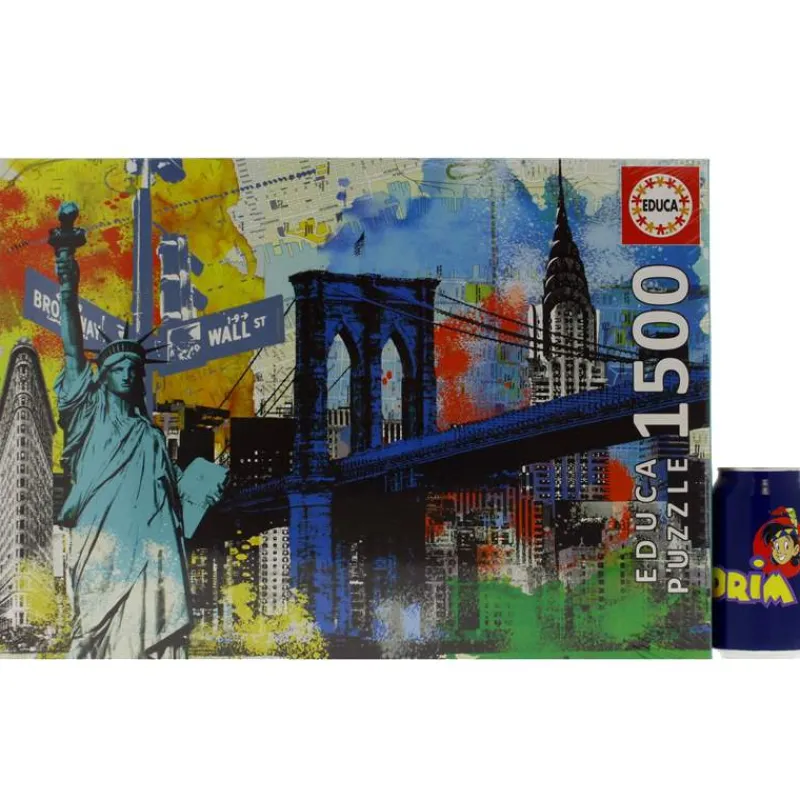 EDUCA Puzzles Expertos: Más De 1000 Piezas-Puzzle 1500 Piezas Nueva York Collage