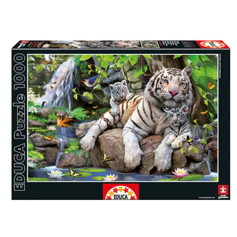 Puzzle 1000 Piezas Tigres Blancos*EDUCA Discount
