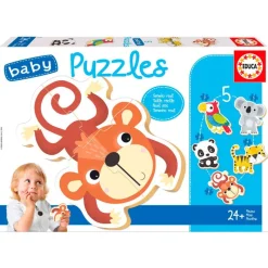 EDUCA Puzzles Y Construcciones-Puzzle Baby Animales Fauna Salvaje