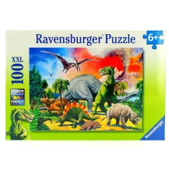 RAVENSBURGER Puzzles Y Construcciones-Puzzle bajo los dinosaurios de 100 piezas