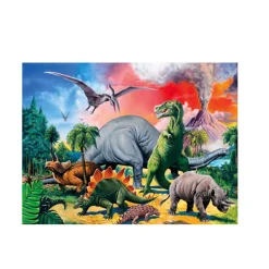 RAVENSBURGER Puzzles Y Construcciones-Puzzle bajo los dinosaurios de 100 piezas