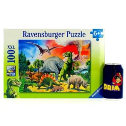RAVENSBURGER Puzzles Y Construcciones-Puzzle bajo los dinosaurios de 100 piezas