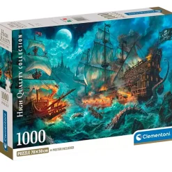 Puzzle Batalla Piratas 1000 Piezas*CLEMENTONI Online