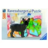 RAVENSBURGER Puzzles Y Construcciones-Puzzle Bulldog Francés de 500 Piezas