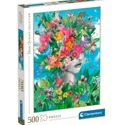 CLEMENTONI Puzzles Y Construcciones-Puzzle Cabeza en la Selva 500 Piezas