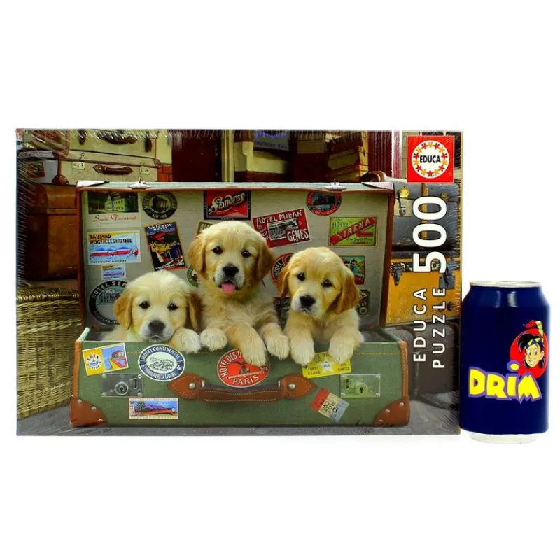 Puzzle Cachorros en el Equipaje de 500 Piezas*EDUCA Discount
