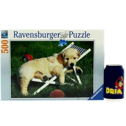 RAVENSBURGER Puzzles Y Construcciones-Puzzle Cachorros Golden Retriver 500 Piezas