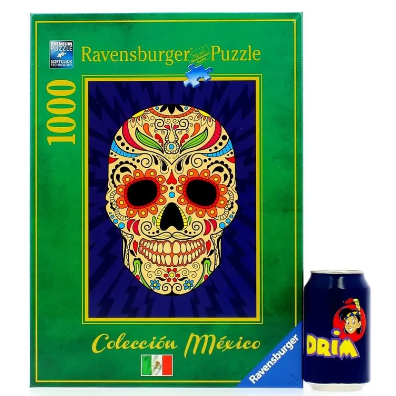 RAVENSBURGER Puzzles Y Construcciones-Puzzle Calavera Mexicana de 1.000 Piezas