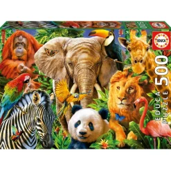 Puzzle Collage Animales 500 Piezas*EDUCA New
