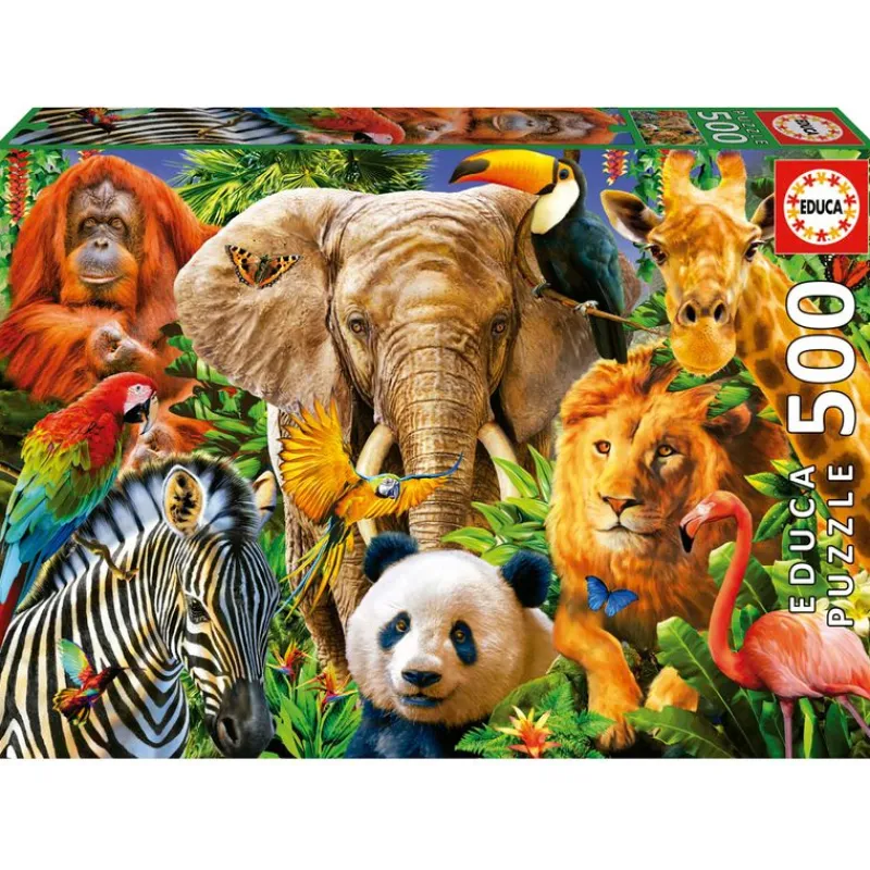 Puzzle Collage Animales 500 Piezas*EDUCA New