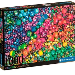 CLEMENTONI Puzzles Y Construcciones-Puzzle Colorboom Canicas 1000 Piezas