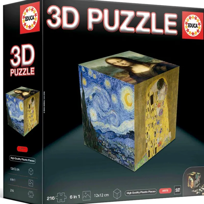 EDUCA Puzzles Y Construcciones-Puzzle 3D Arte 216 Piezas
