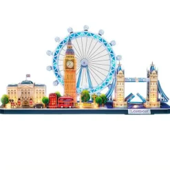 SELECCION DRIM Puzzles Y Construcciones-Puzzle 3D Londres LED