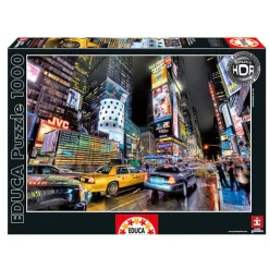 EDUCA Puzzles Y Construcciones-Puzzle de Times Square New York de 1000 Piezas