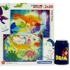 Puzzle Dinosaurios 2x20 Piezas*CLEMENTONI