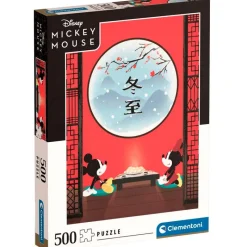 CLEMENTONI Puzzles Y Construcciones-Puzzle Disney Oriental Mickey Minnie 500 Piezas