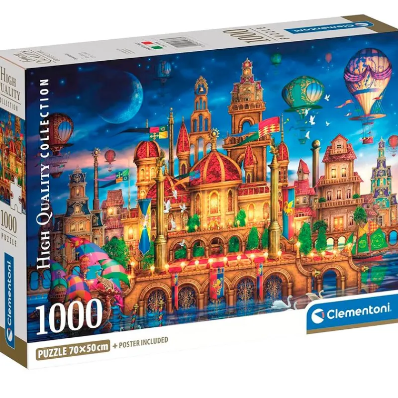 CLEMENTONI Puzzles Y Construcciones-Puzzle Downtown 1000 Piezas