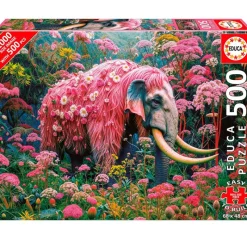 EDUCA Puzzles De 501 A 1000 Piezas|Electrónicos-Puzzle Elefante Floral 500 Piezas