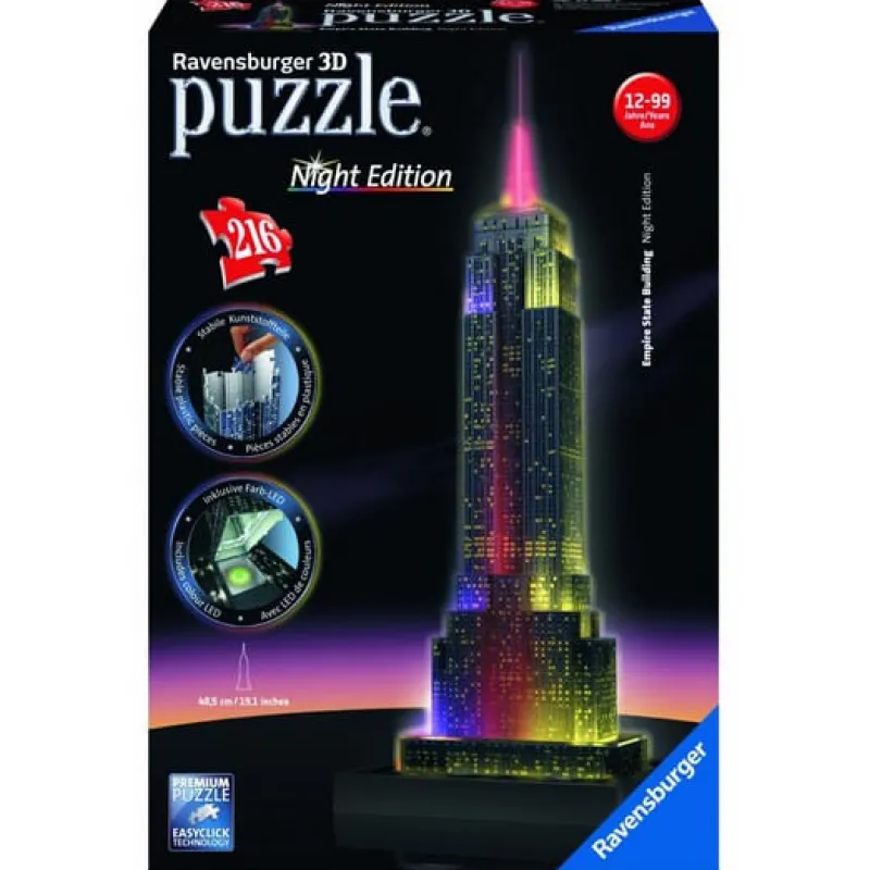 Puzzle Empire State Buillding night 3D*RAVENSBURGER