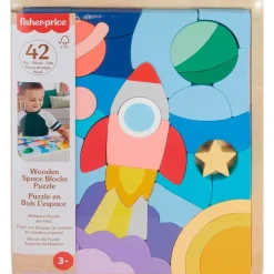 Puzzle Espacial de Madera con 42 Piezas*FISHER PRICE Hot