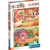 CLEMENTONI Puzzles Y Construcciones-Puzzle Familia Granja 2x20 Piezas