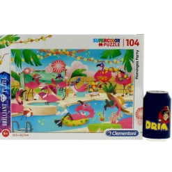CLEMENTONI Puzzles Y Construcciones-Puzzle Flamingos Party 104 Piezas