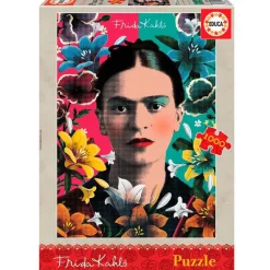 EDUCA Puzzles Y Construcciones-Puzzle Frida Kahlo 1000 Piezas