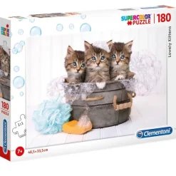 CLEMENTONI Puzzles Y Construcciones-Puzzle Gatitos 180 Piezas
