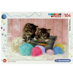 CLEMENTONI Puzzles Y Construcciones-Puzzle Gatitos 104 Piezas