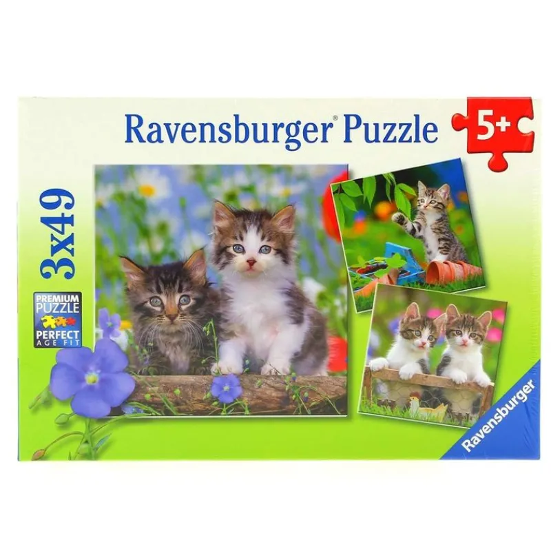 Puzzle Gatitos Atigrados 3 x 49 Piezas*RAVENSBURGER Sale