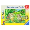 RAVENSBURGER Puzzles Y Construcciones-Puzzle Koala y Panda 2 x 24 Piezas