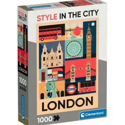 CLEMENTONI Puzzles Y Construcciones-Puzzle Londres 1000 Piezas
