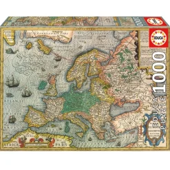 EDUCA Puzzles Y Construcciones-Puzzle Mapa de Europa 1000 Piezas