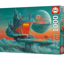 EDUCA Puzzles Y Construcciones-Puzzle Planeta Fuego y Hielo 1000 Piezas