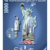 Puzzle Silueta 1000 piezas Estatua de la Libertad*RAVENSBURGER Best