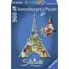 RAVENSBURGER Puzzles Y Construcciones-Puzzle Silueta Torre Eiffel