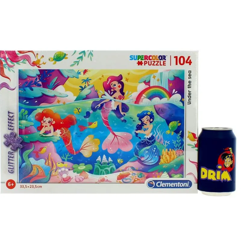 Puzzle Sirenas Glitter 104 Piezas*CLEMENTONI New