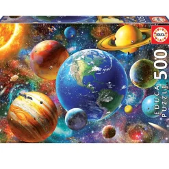 EDUCA Puzzles Y Construcciones-Puzzle Sistema Solar 500 Piezas