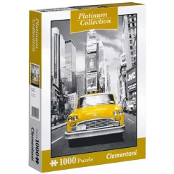 CLEMENTONI Puzzles Y Construcciones-Puzzle Taxi en Nueva York Colleción Platinum de 1000 Piezas