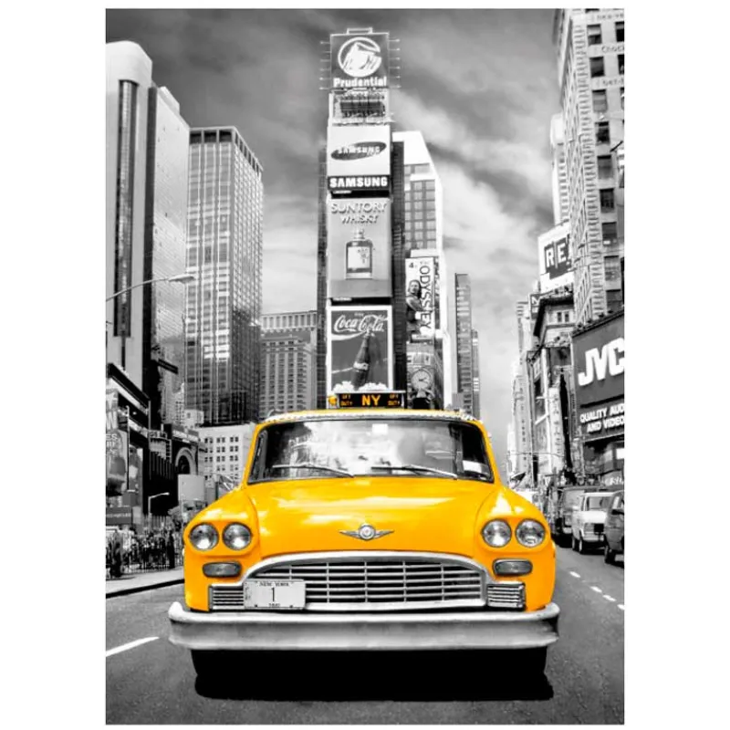 CLEMENTONI Puzzles Y Construcciones-Puzzle Taxi en Nueva York Colleción Platinum de 1000 Piezas