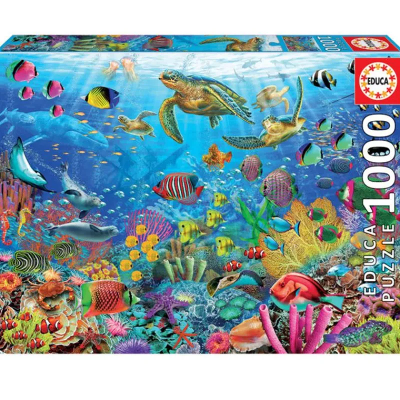 EDUCA Puzzles Y Construcciones-Puzzle Tortugas en el Pacífico 1000 Piezas
