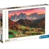 Puzzle Valle de Funes, Dolomitas 2000 Piezas*CLEMENTONI Hot