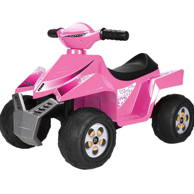 FEBER Vehículos Con Batería O Motor-Quad Racy 6V Infantil Rosa