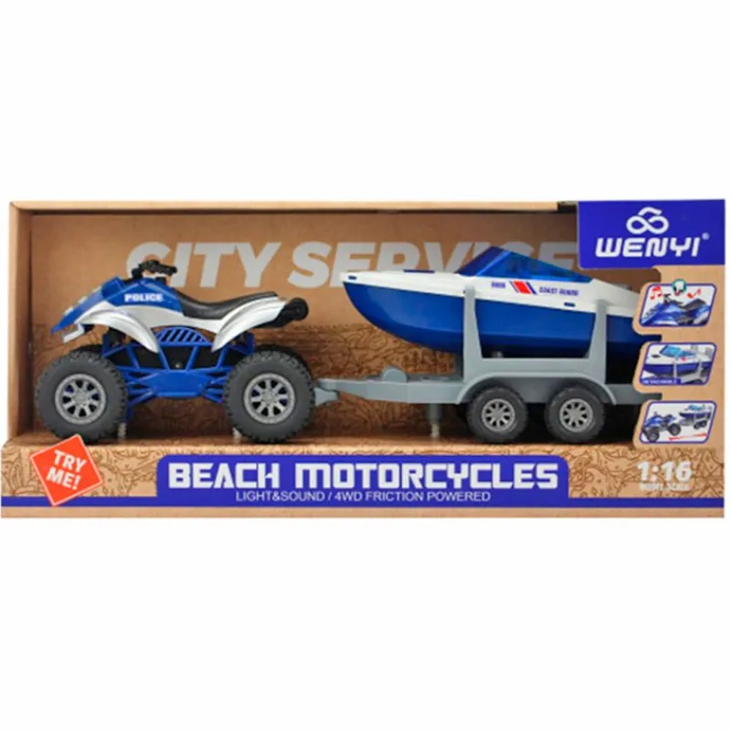 Quad Remolque Escala 1:16 Luz y Sonido*DRIM DISCOUNT